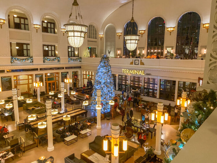 downtown denver union station with kids