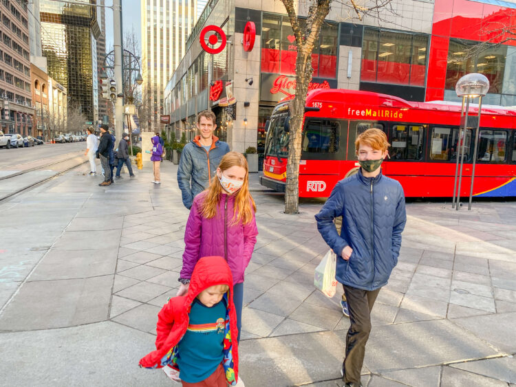 downtown denver free mall ride with kids