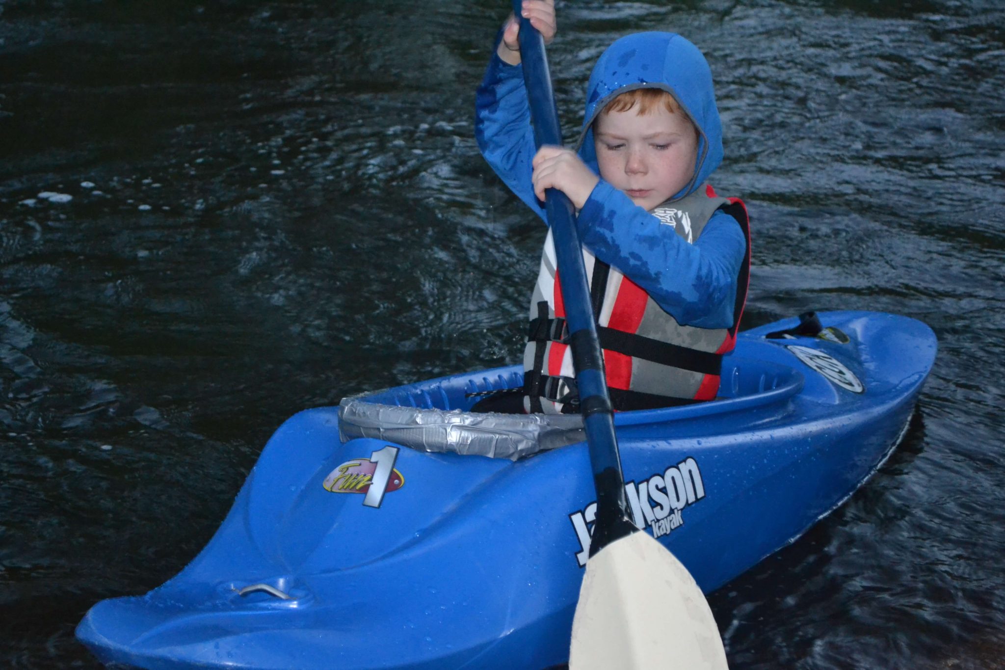 kayaking with kids