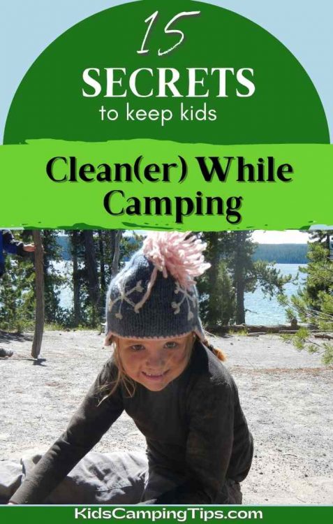 how to keep kids clean when camping