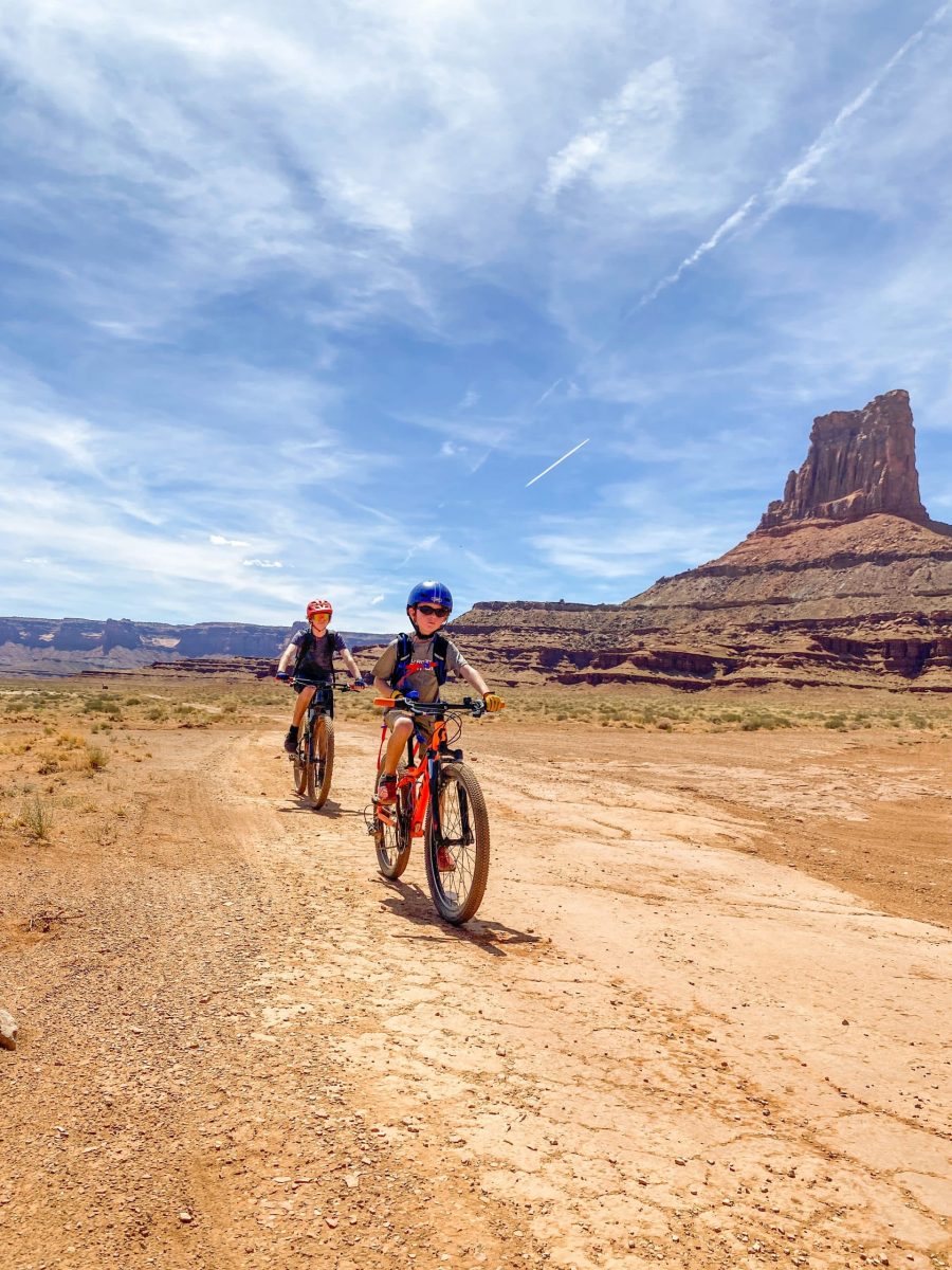 white rim biking canyonlands with kids