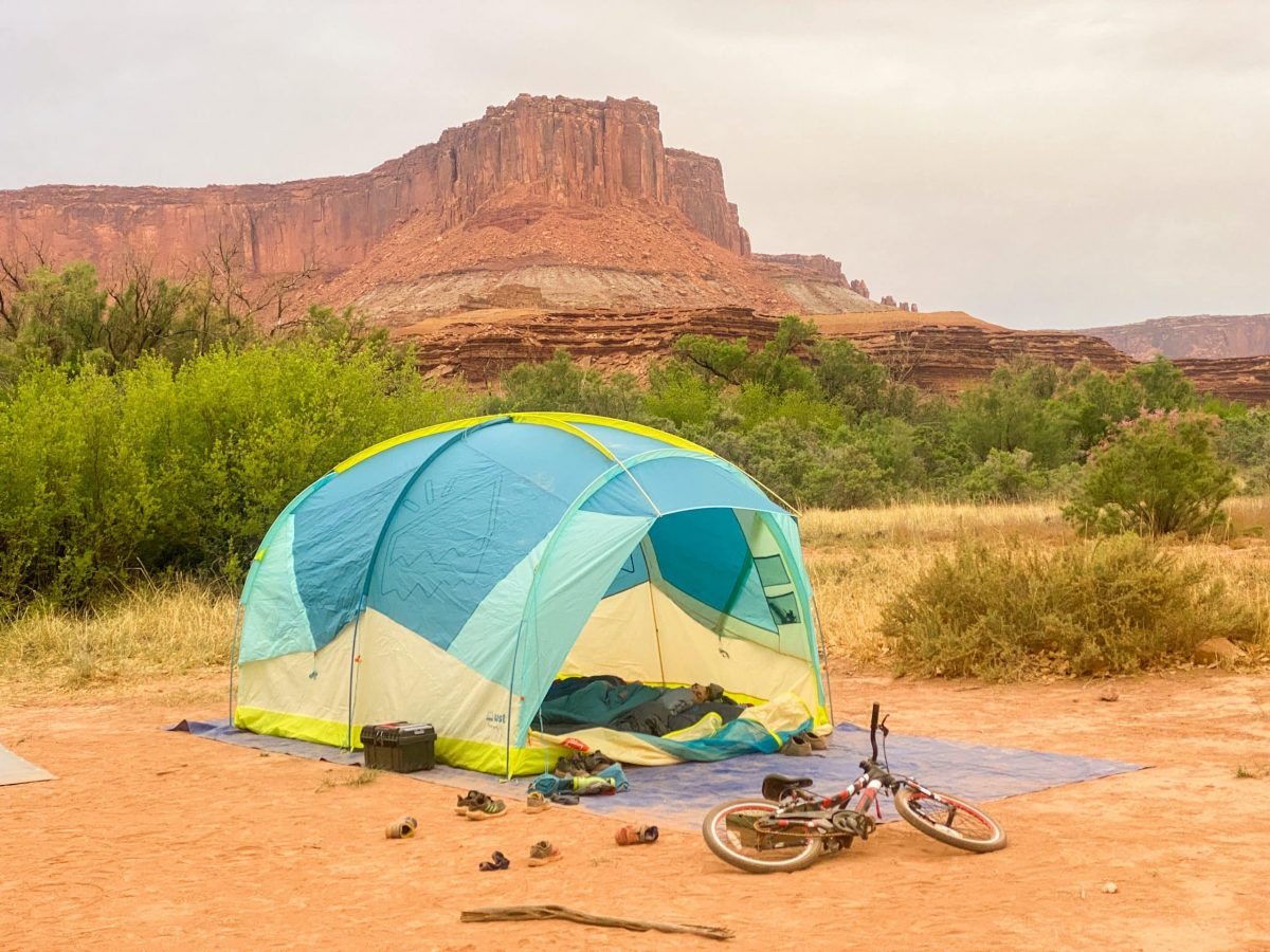 Potato Bottom A camspite canyonlands backcountry camping