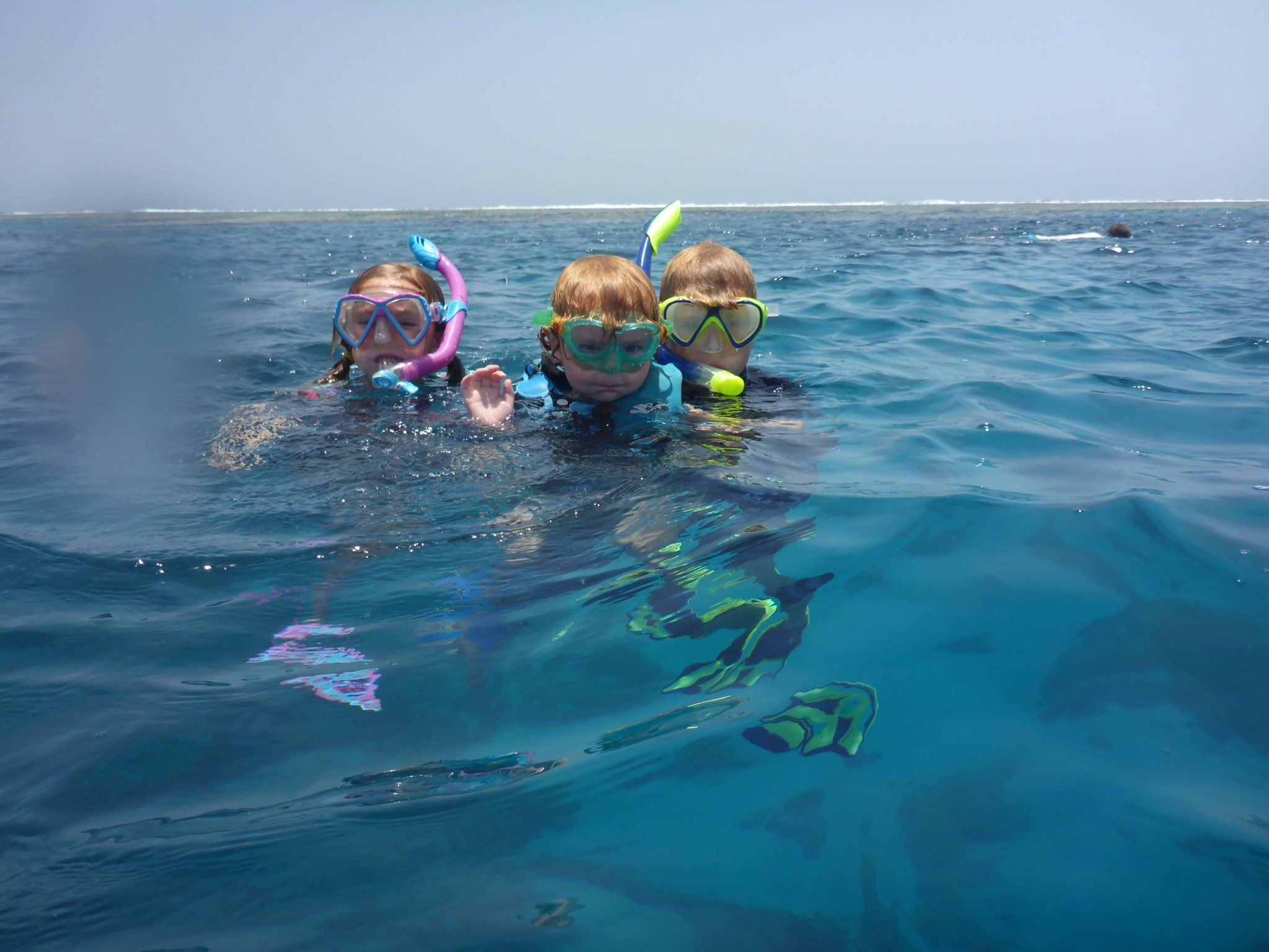 snorkeling as a family