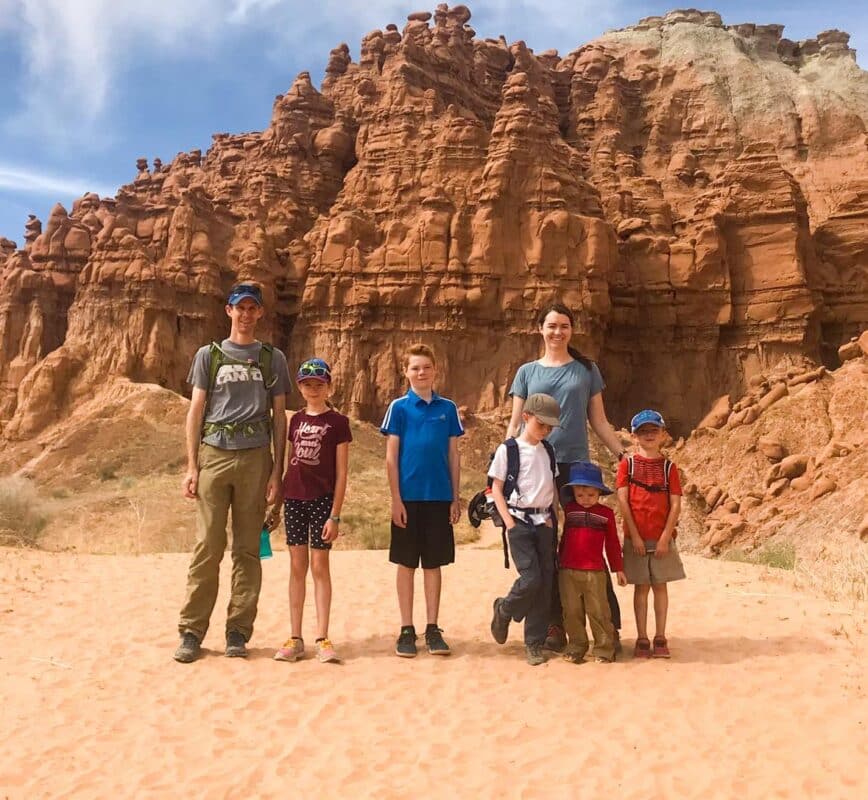 Family Camping Near Goblin Valley