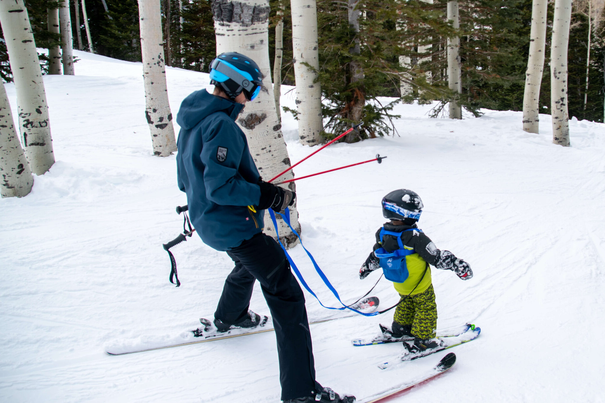 CoPilot Ski Trainer Harness - Learn-to-Ski Tether For Teaching Kids