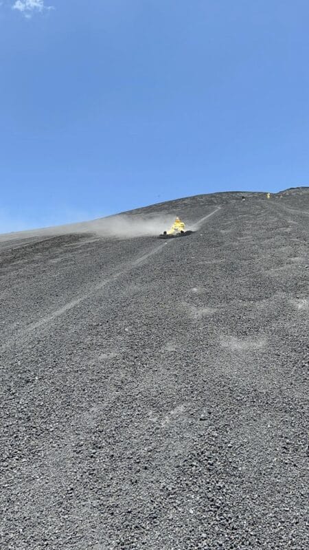 volcano boarding nicaragua leon cerro negro volcano