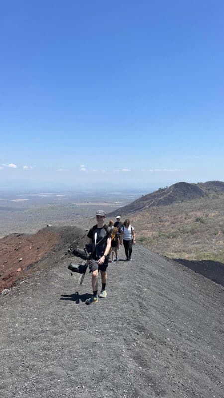 volcano boarding nicaragua leon cerro negro volcano