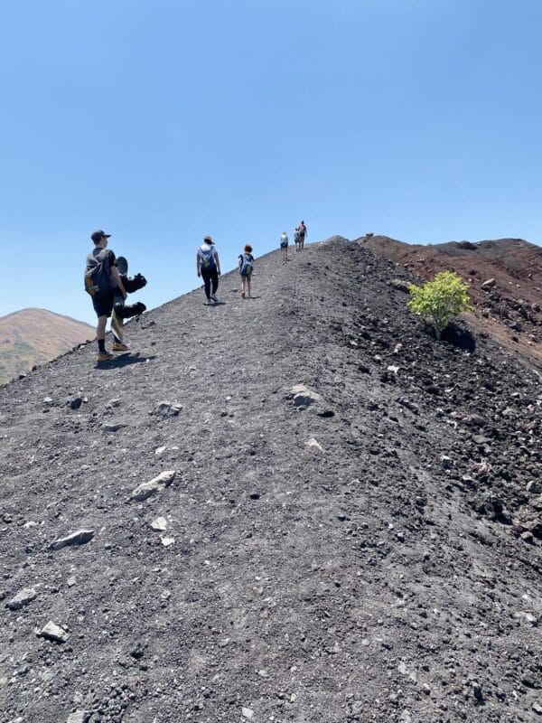 volcano boarding nicaragua leon cerro negro volcano