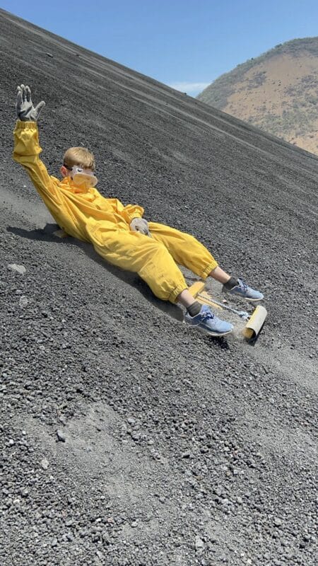 volcano boarding nicaragua leon cerro negro volcano