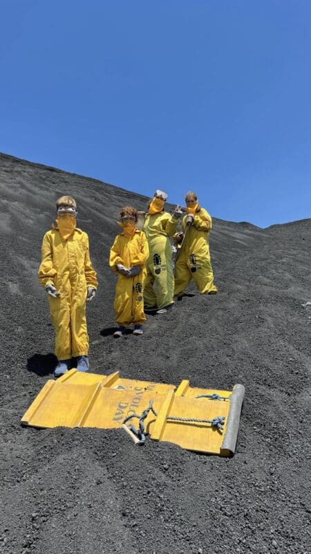 volcano boarding nicaragua leon cerro negro volcano