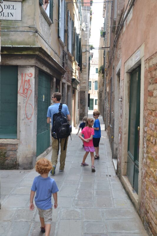 venice italy with kids