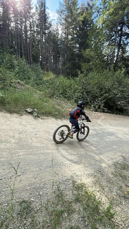 biking in whistler with kids