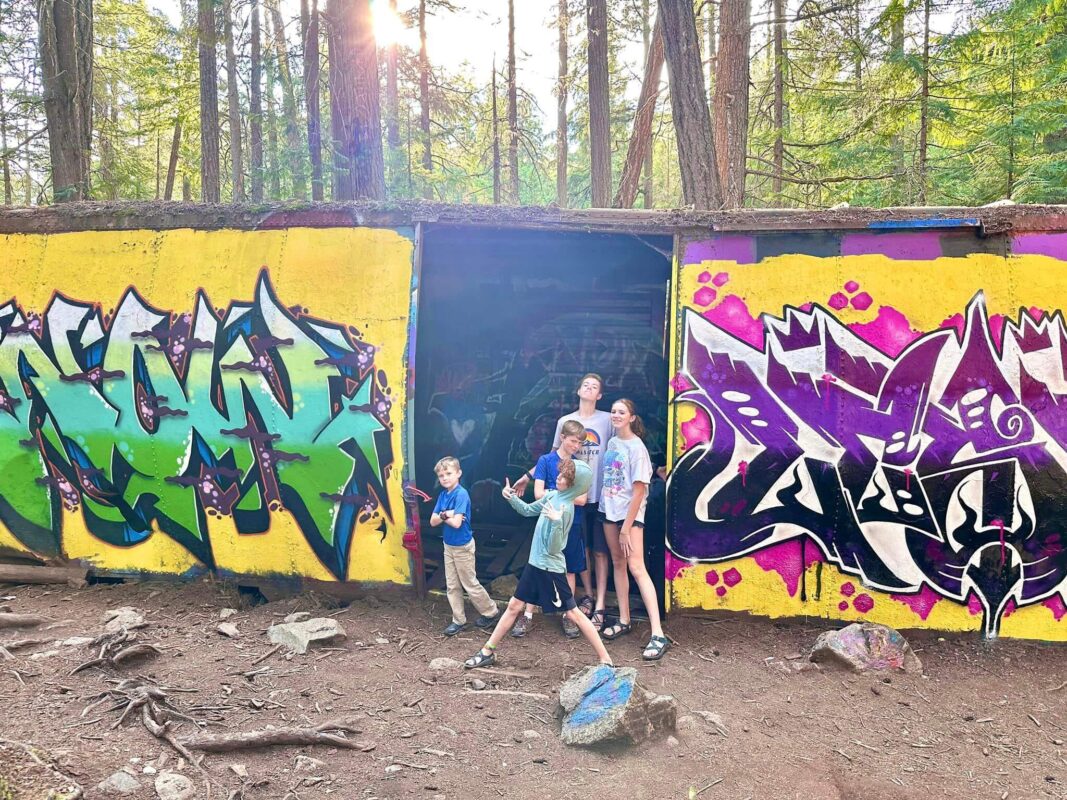 hiking whistler with kids train wreck