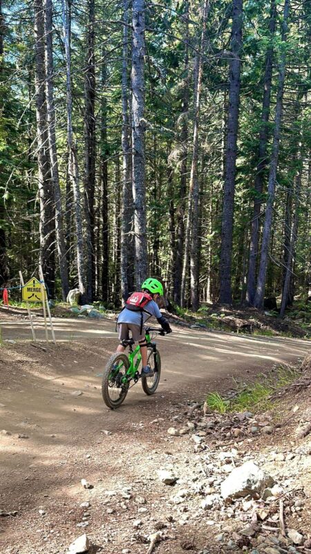 biking whistler with kids