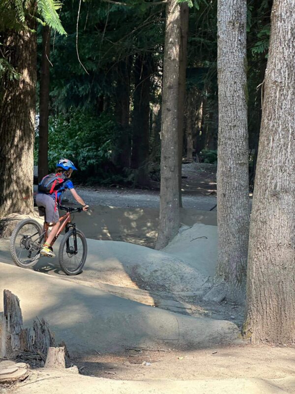 biking whistler with kids