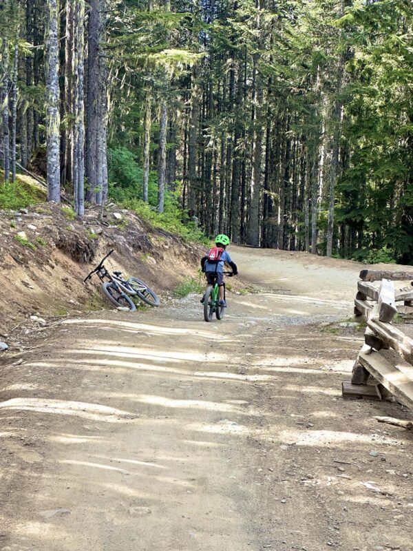 biking in whistler with kids