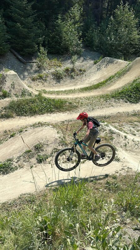 biking whistler with kids