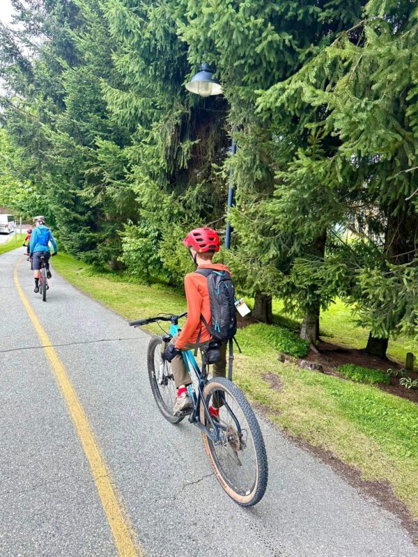 biking whistler with kids