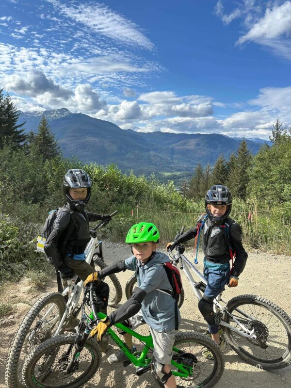 biking whistler with kids