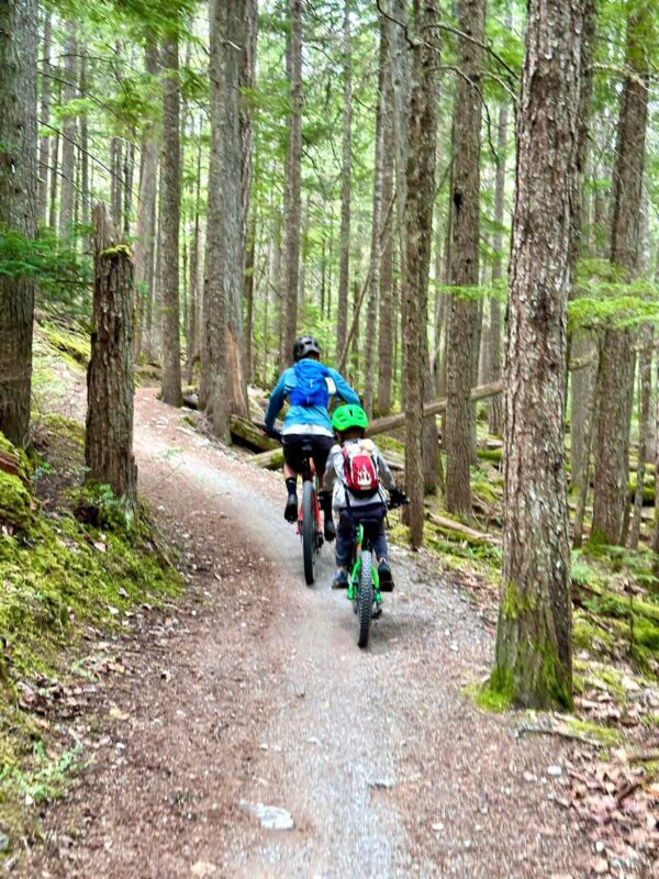 biking whistler with kids