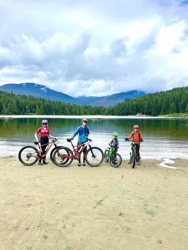 biking whistler with kids