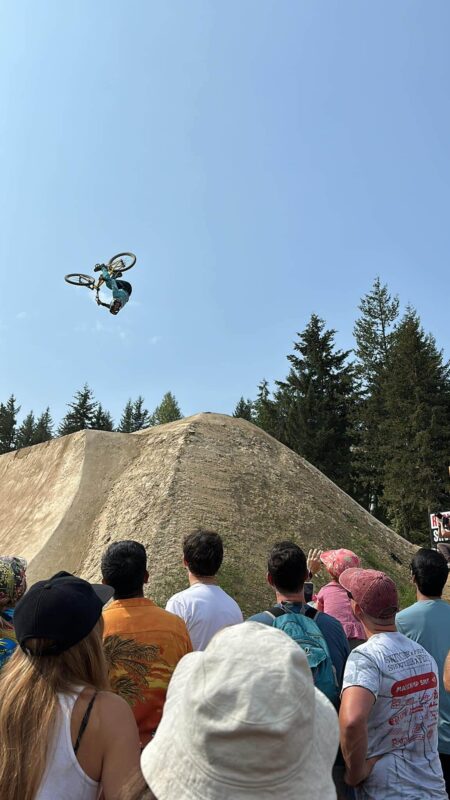 biking whistler with kids crankworx