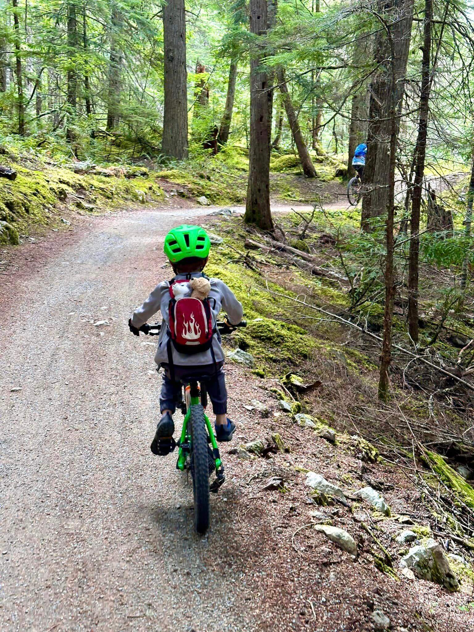 biking whistler with kids