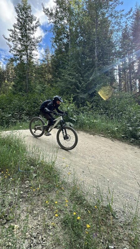 biking in whistler with kids