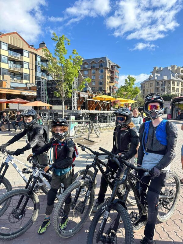 biking whistler with kids