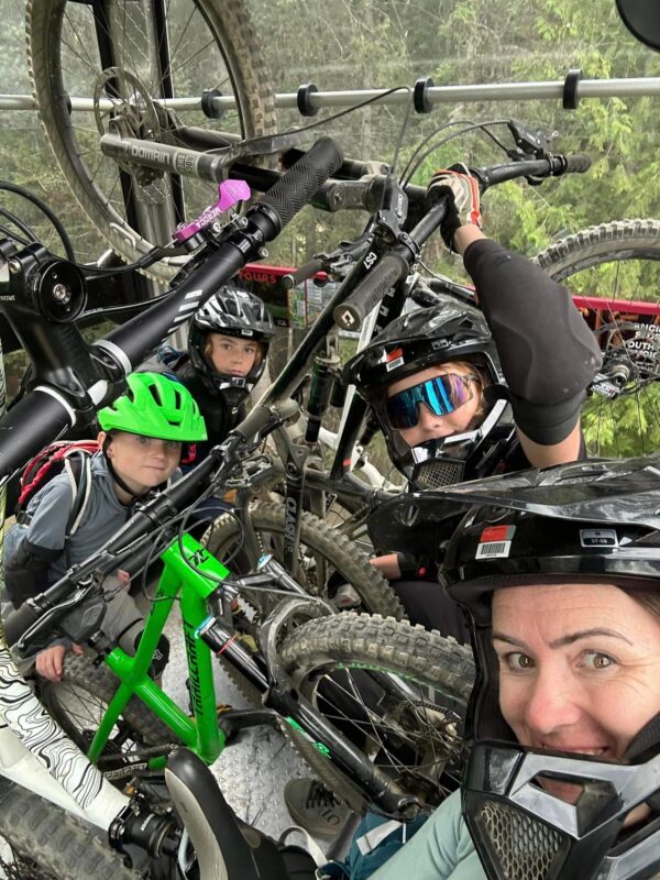 biking whistler with kids