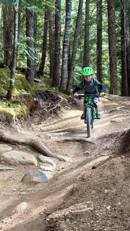 biking whistler with kids