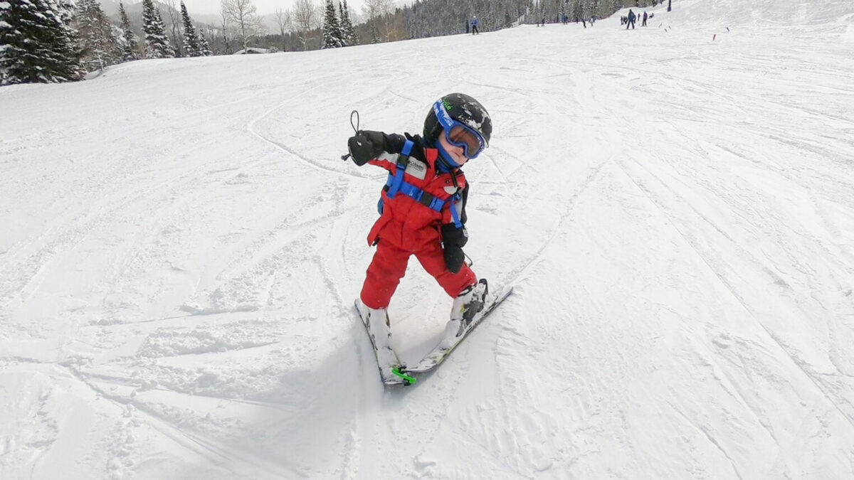 skiing with toddlers and babies