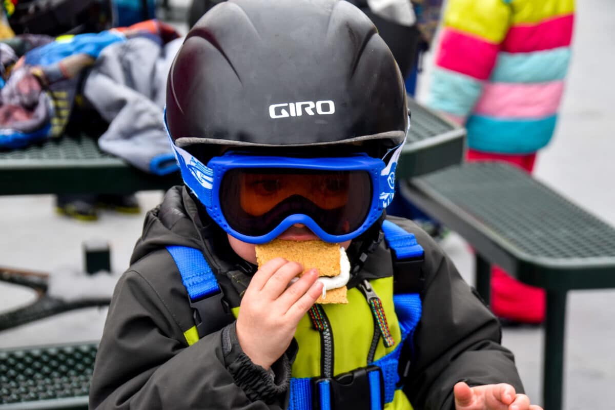 skiing with toddlers and babies