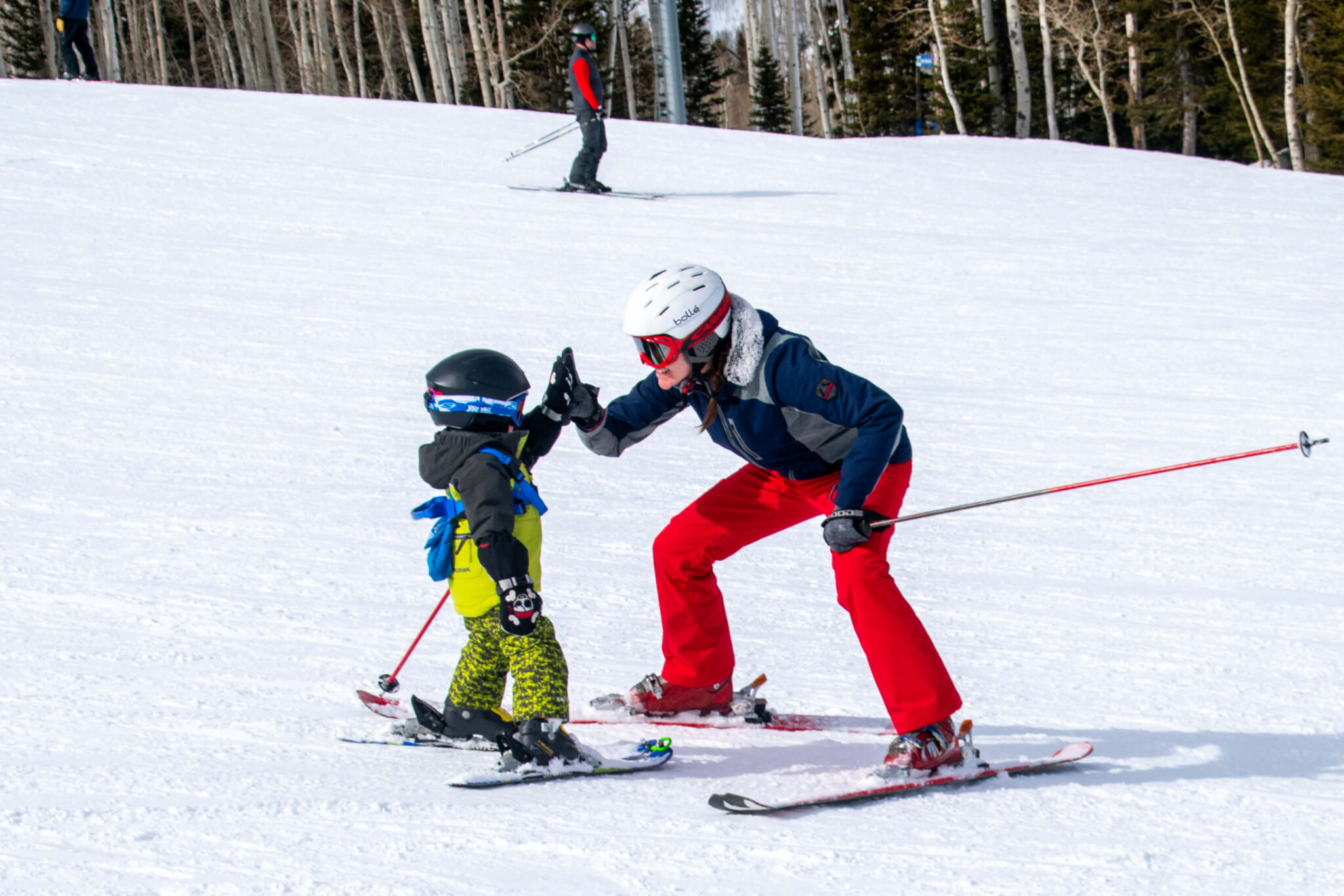 skiing with toddlers and babies